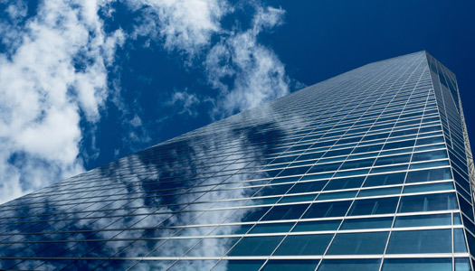 biurowiec zarządzany przez system automatyki budynkowej